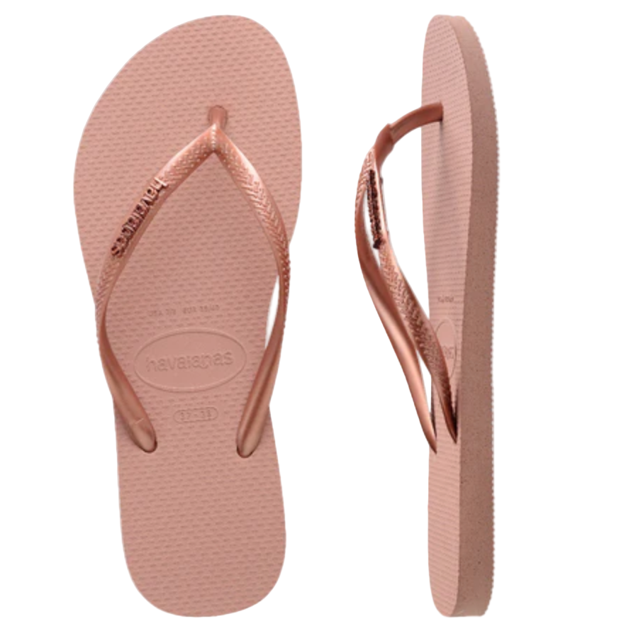 Havaianas - Slim Metal Logo - Rose Blush - Velocity 21