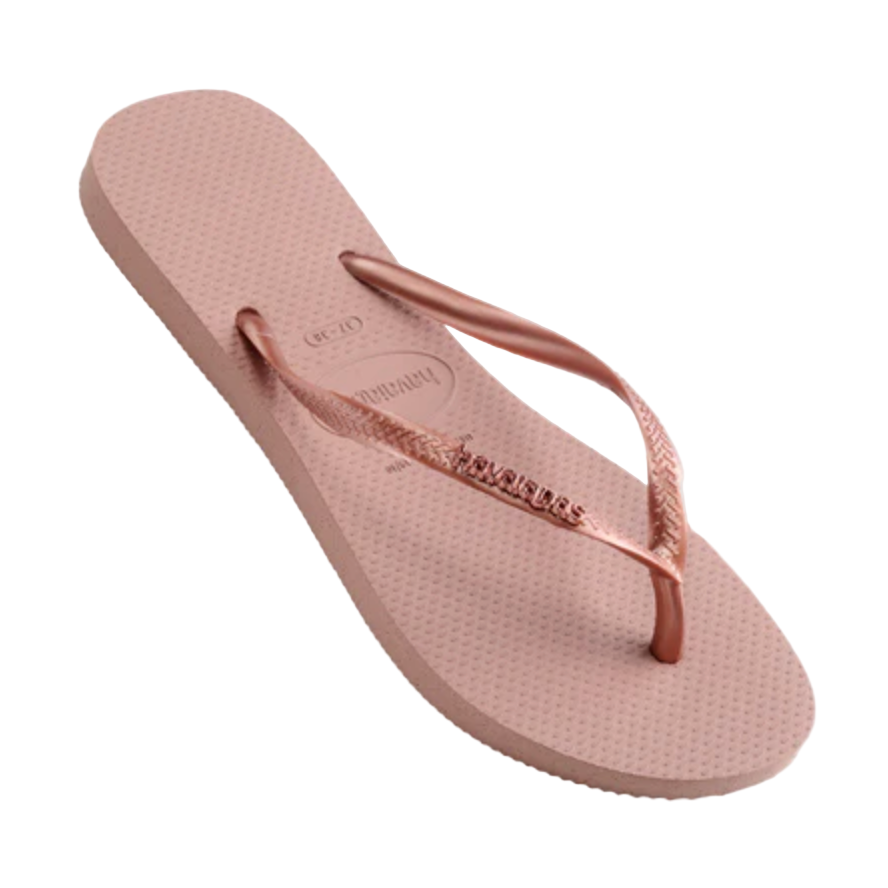 Havaianas - Slim Metal Logo - Rose Blush - Velocity 21