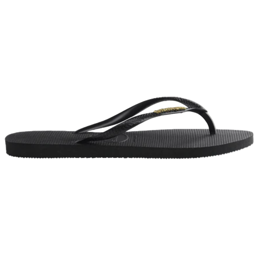Havaianas - Slim Metal Logo - Black/Gold - Velocity 21