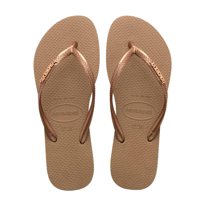 Havaianas - Slim Metal Logo - Rose Gold - Velocity 21