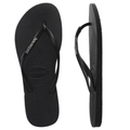 Havaianas - Slim Metal Logo - Black/Silver - Velocity 21