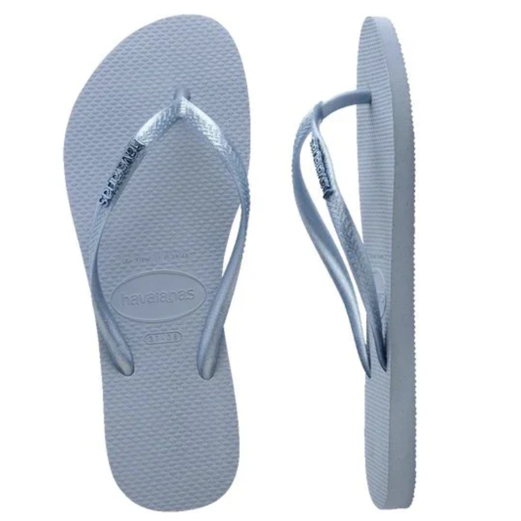 Havaianas - Slim Metal Logo - Ashley Blue - Velocity 21