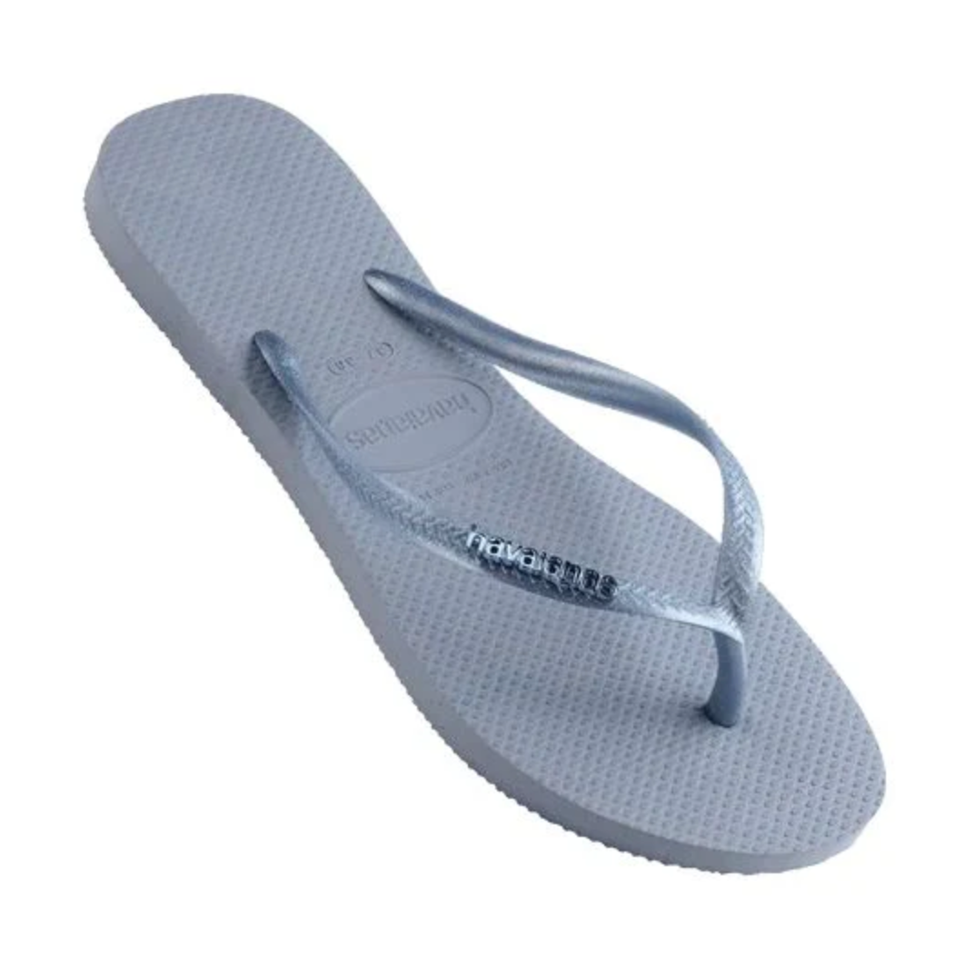 Havaianas - Slim Metal Logo - Ashley Blue - Velocity 21