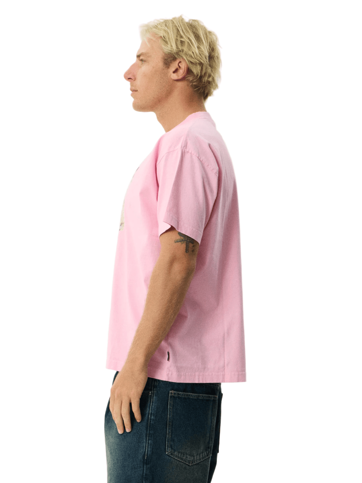 Afends - Too High Recycled HW Boxy Fit Tee - Vintage Pink - Velocity 21