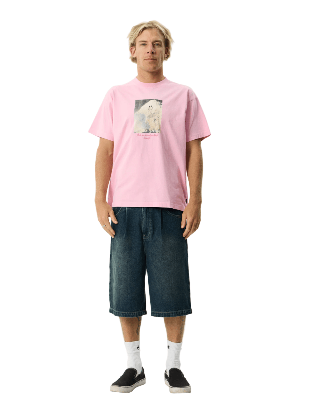 Afends - Too High Recycled HW Boxy Fit Tee - Vintage Pink - Velocity 21