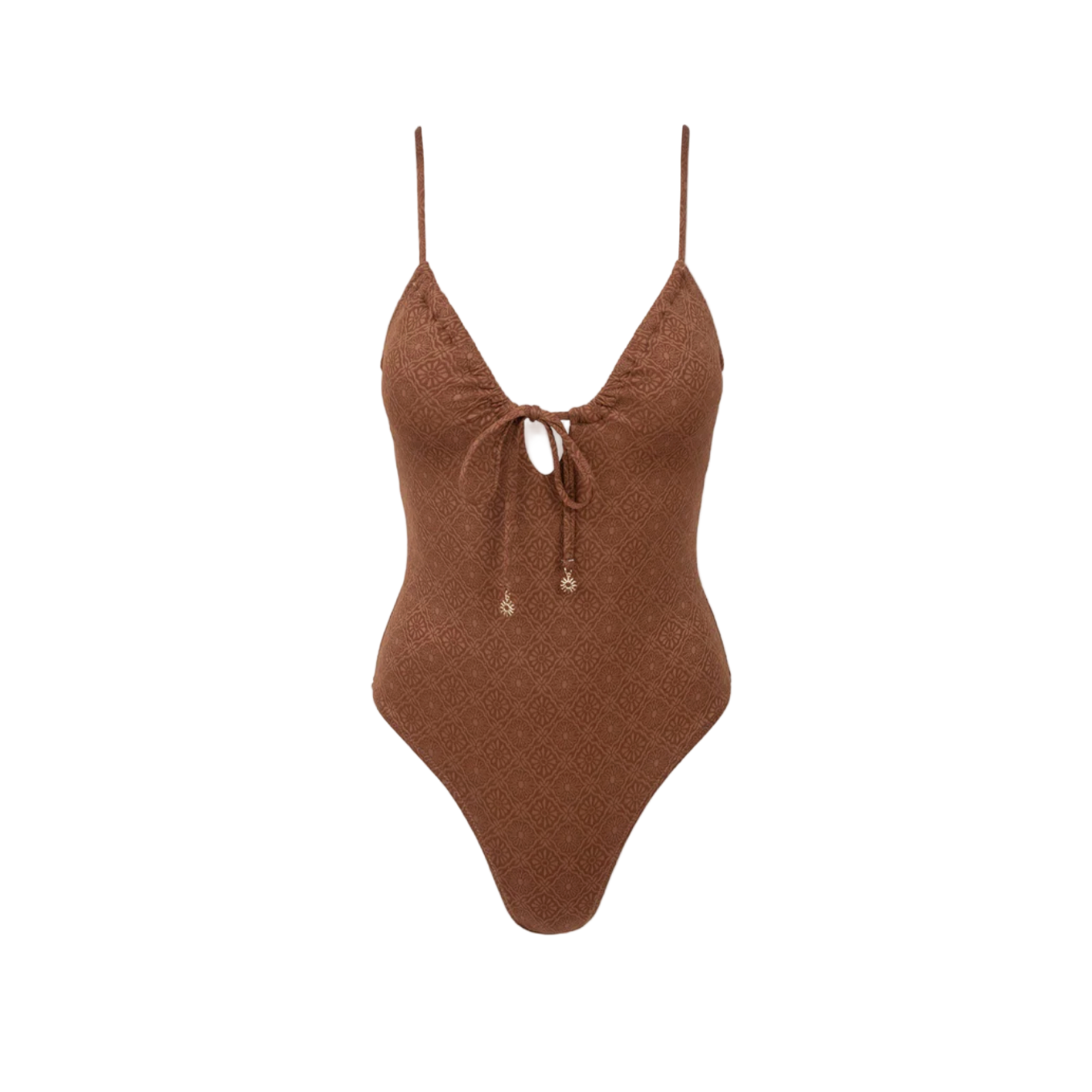 Sunset Tie Front One Piece