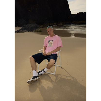 Too High Recycled HW Boxy Fit Tee - Vintage Pink