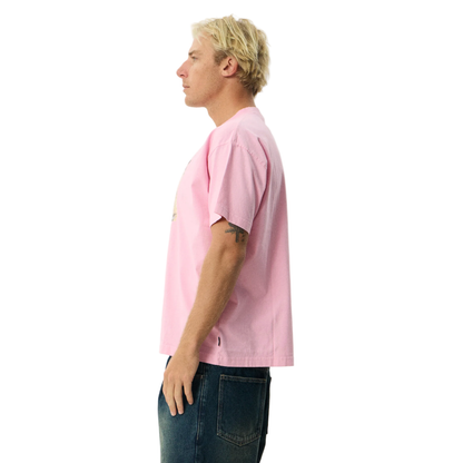 Too High Recycled HW Boxy Fit Tee - Vintage Pink