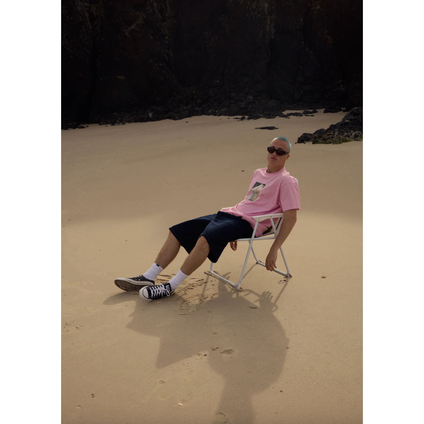 Too High Recycled HW Boxy Fit Tee - Vintage Pink