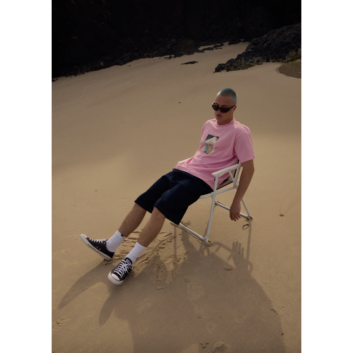 Too High Recycled HW Boxy Fit Tee - Vintage Pink