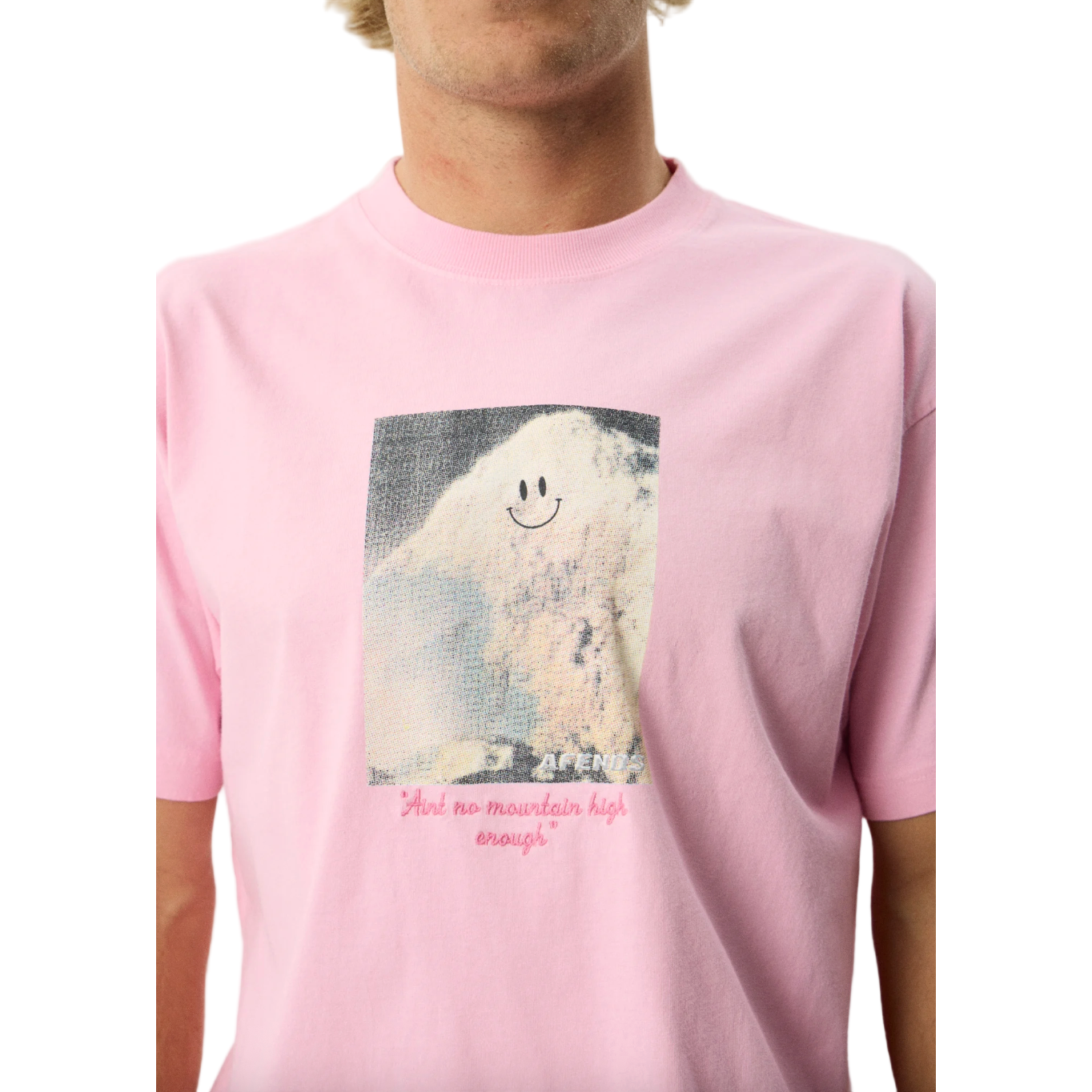 Too High Recycled HW Boxy Fit Tee - Vintage Pink