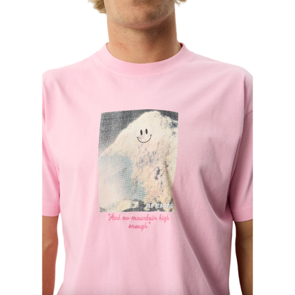 Too High Recycled HW Boxy Fit Tee - Vintage Pink
