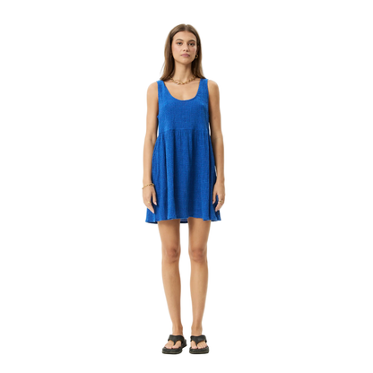 Marina Jesse Hemp Seersucker Mini Dress