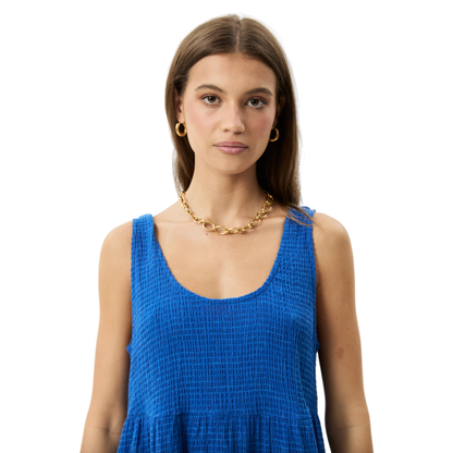 Marina Jesse Hemp Seersucker Mini Dress