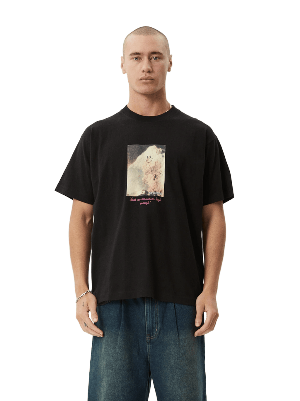 Afends - Too High Recycled HW Boxy Fit Tee - Black - Velocity 21