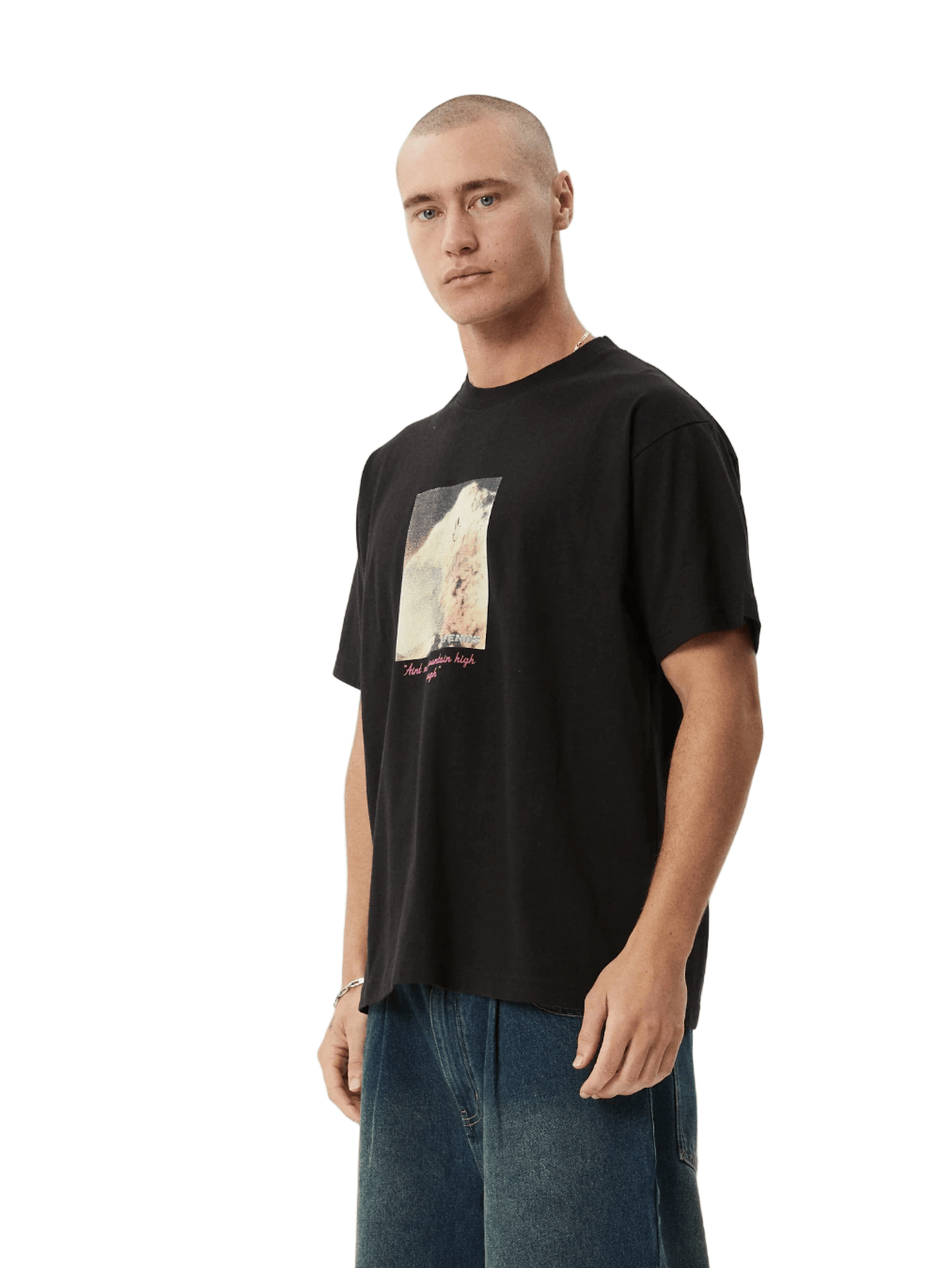 Afends - Too High Recycled HW Boxy Fit Tee - Black - Velocity 21
