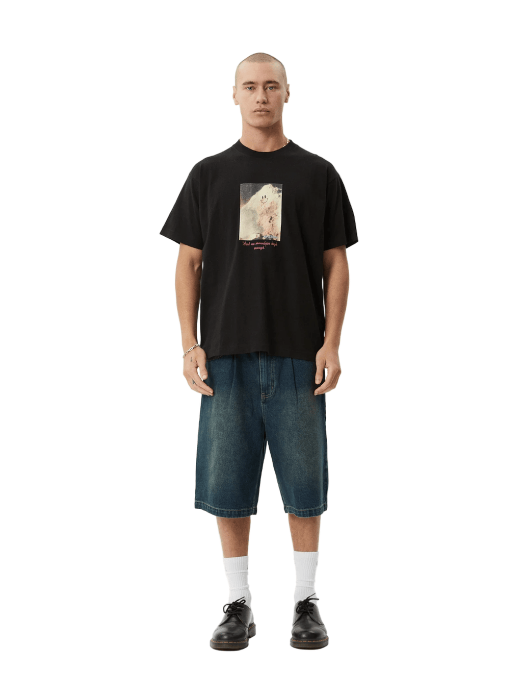 Afends - Too High Recycled HW Boxy Fit Tee - Black - Velocity 21