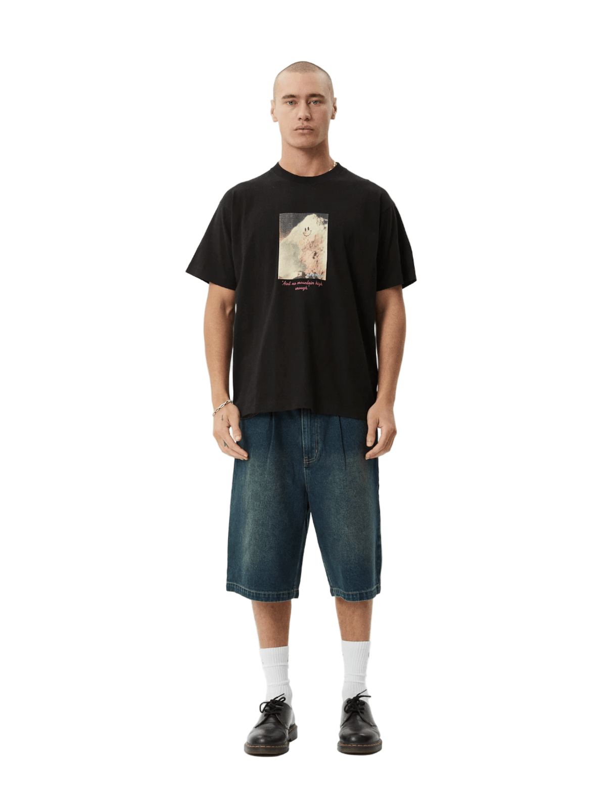 Afends - Too High Recycled HW Boxy Fit Tee - Black - Velocity 21
