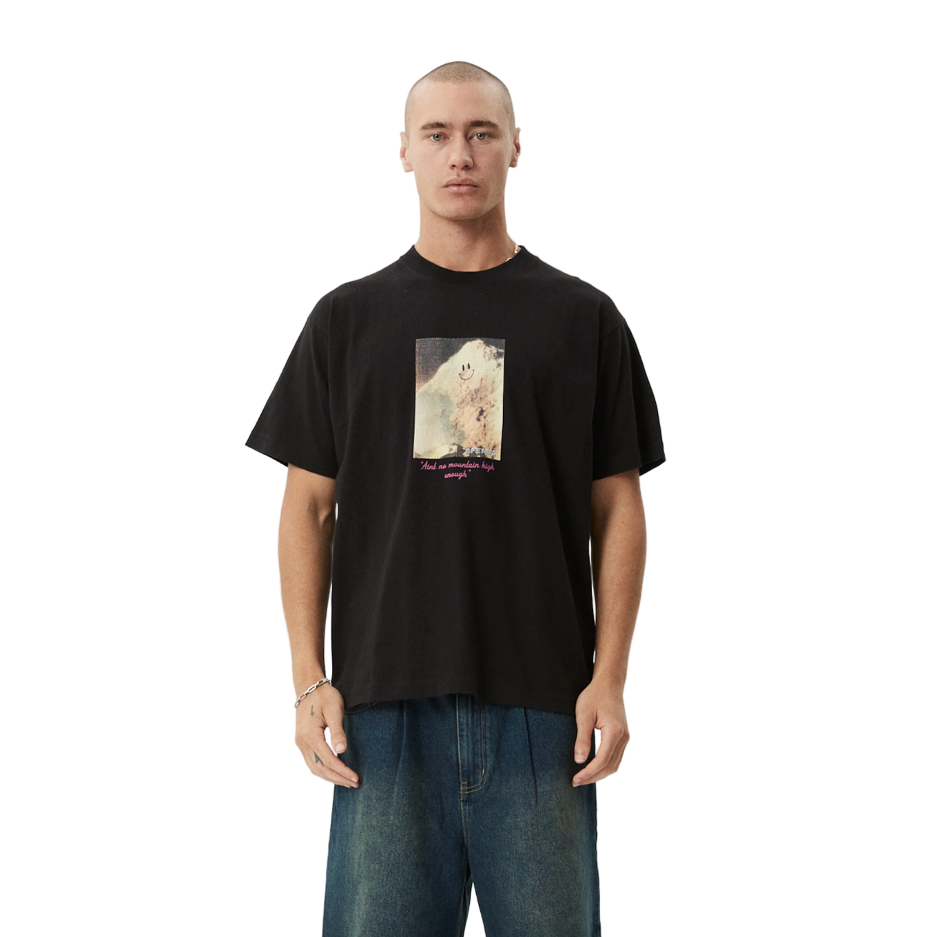 Afends - Too High Recycled HW Boxy Fit Tee - Black - Velocity 21