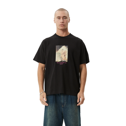 Afends - Too High Recycled HW Boxy Fit Tee - Black - Velocity 21