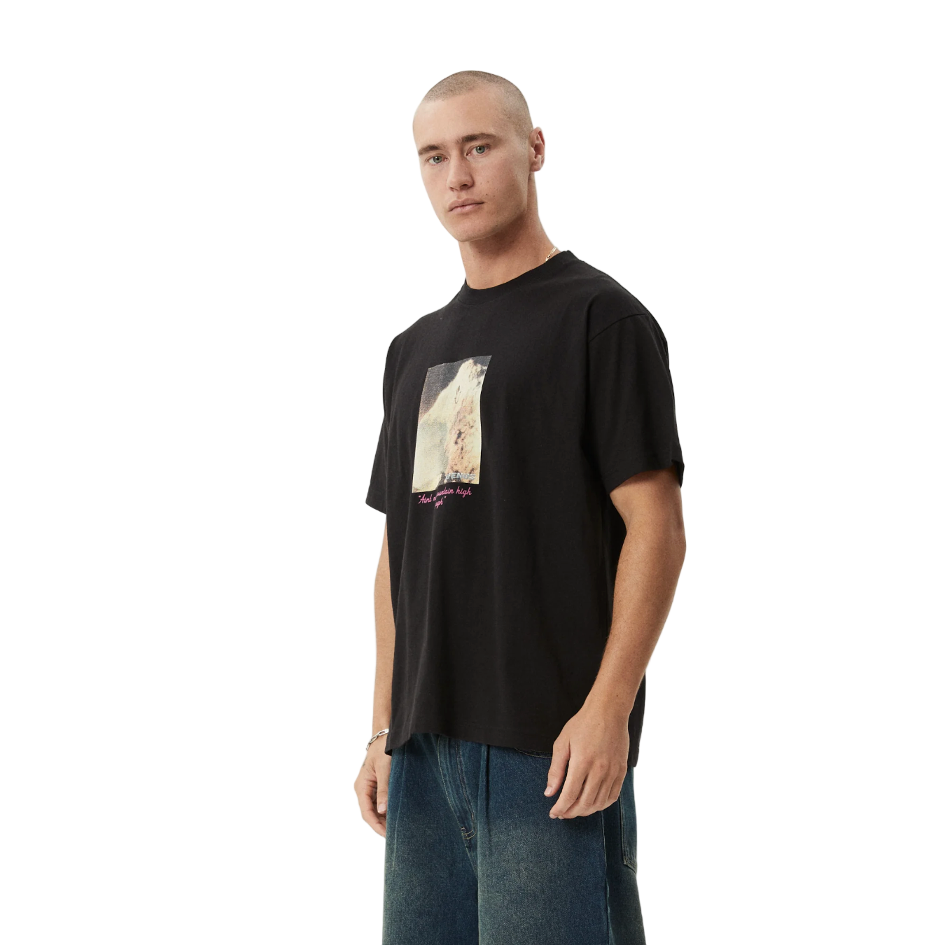 Afends - Too High Recycled HW Boxy Fit Tee - Black - Velocity 21