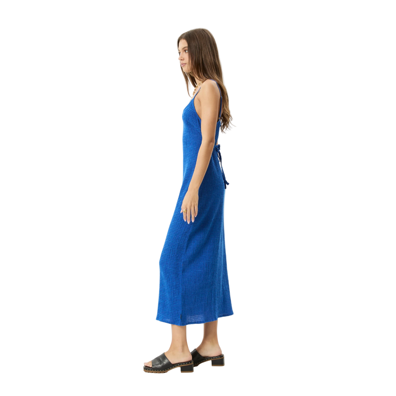 Marina Jesse Hemp Seersucker Maxi Dress