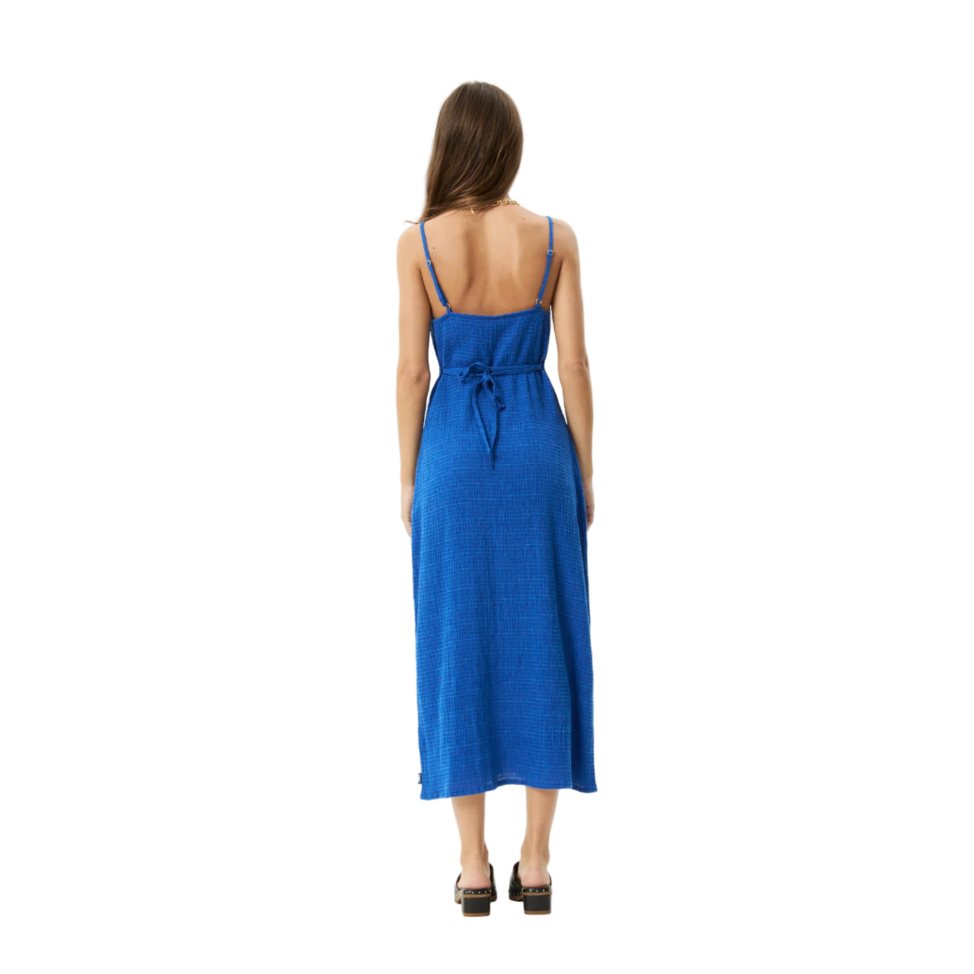 Marina Jesse Hemp Seersucker Maxi Dress