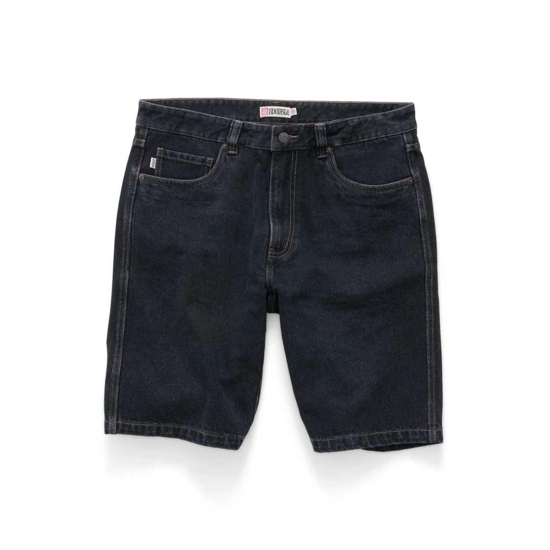 S-Double - Denim Standard Short - Black Wash - Velocity 21