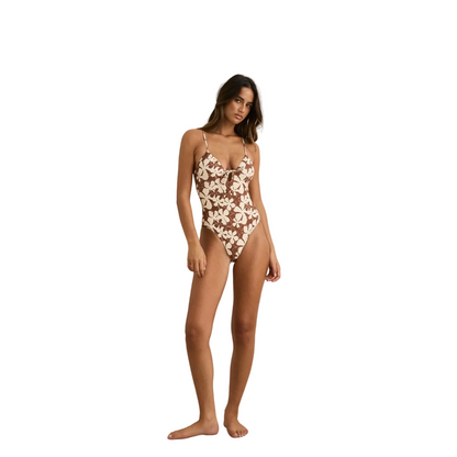 Melia Floral Tie Front One Piece