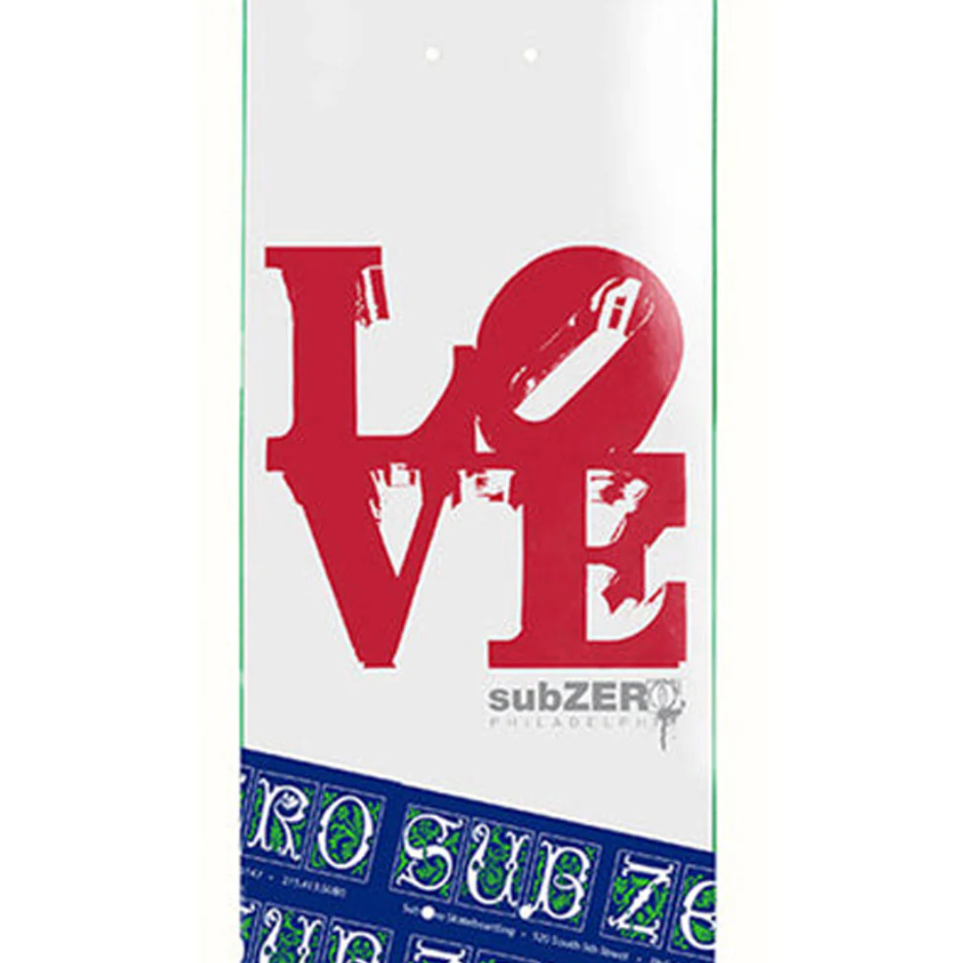 Sub Zero - Love Park EX7 Deck - 8.0" - Velocity 21