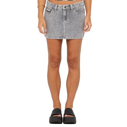 Mavericks Low Rise Denim Mini Skirt