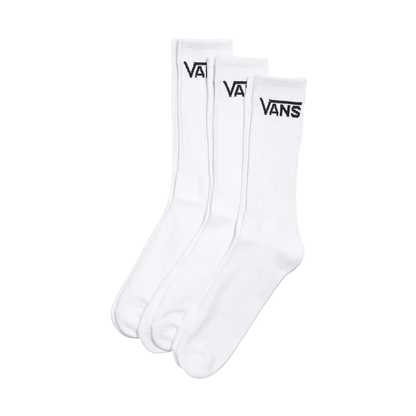 Vans - Classic Crew Socks 3pk - White - Velocity 21