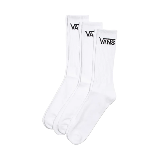 Vans - Classic Crew Socks 3pk - White - Velocity 21