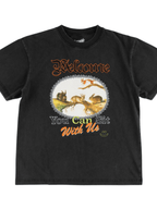 Welcome Skateboards - Friends Boxy Garment Dyed Tee - Vintage Black - Velocity 21