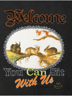 Welcome Skateboards - Friends Boxy Garment Dyed Tee - Vintage Black - Velocity 21