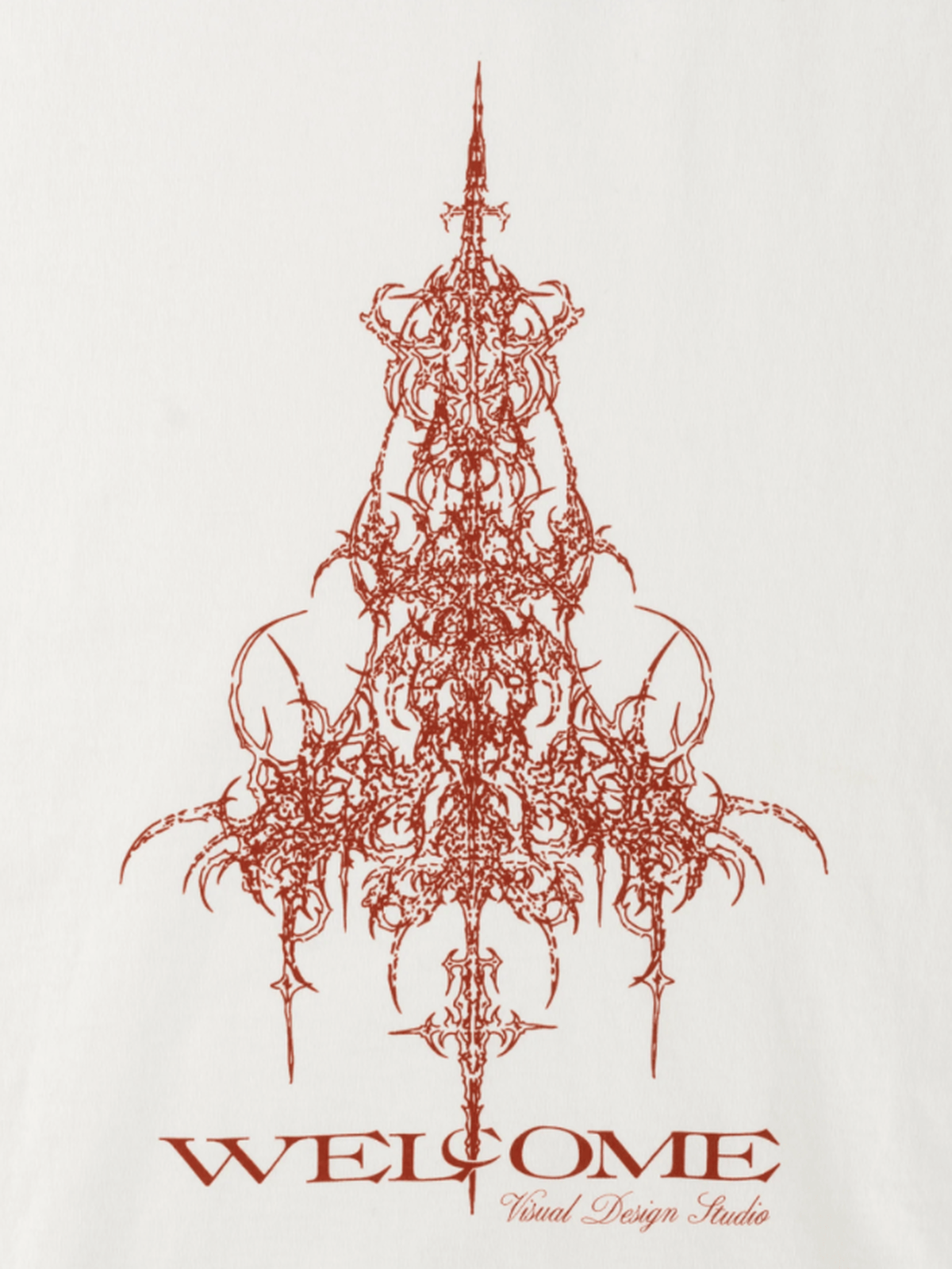 Welcome Skateboards - Chandelier Boxy Garment Dyed Tee - White - Velocity 21