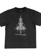 Welcome Skateboards - Chandelier Boxy Garment Dyed Tee - Vintage Black - Velocity 21