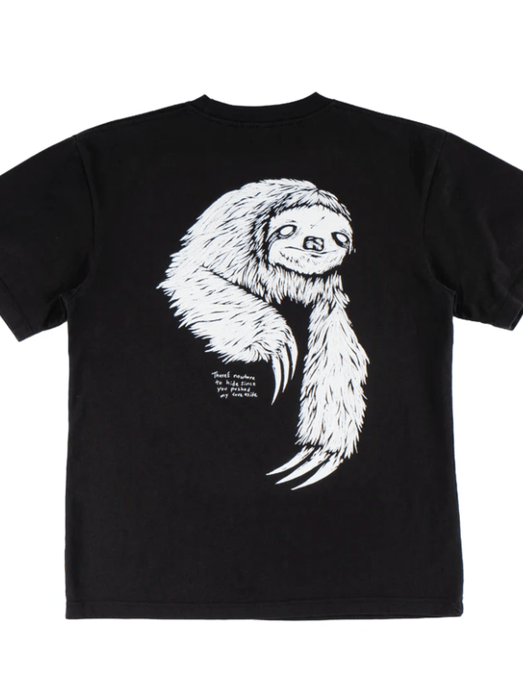 Welcome Skateboards - Sloth Boxy Garment Dyed Tee - Black - Velocity 21