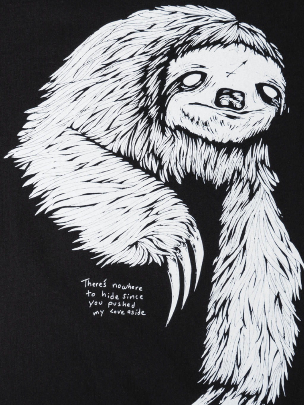 Welcome Skateboards - Sloth Boxy Garment Dyed Tee - Black - Velocity 21
