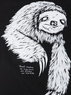 Welcome Skateboards - Sloth Boxy Garment Dyed Tee - Black - Velocity 21