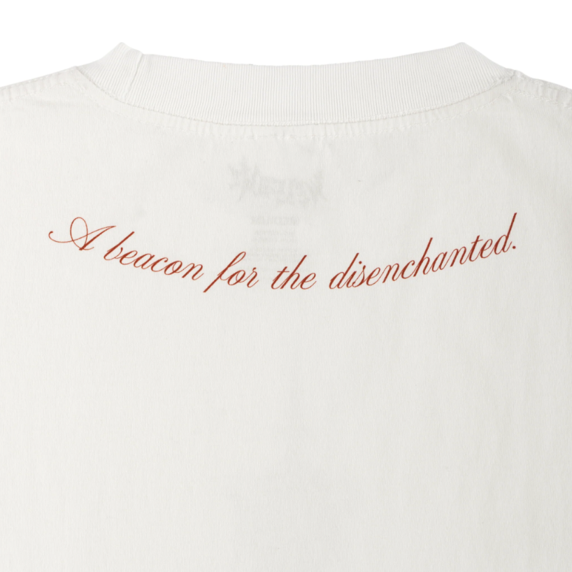 Welcome Skateboards - Chandelier Boxy Garment Dyed Tee - White - Velocity 21