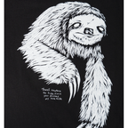 Welcome Skateboards - Sloth Boxy Garment Dyed Tee - Black - Velocity 21