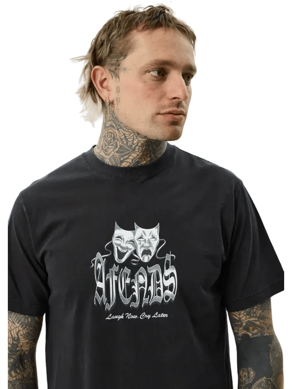 Afends - Cry Later Recycled Retro Fit Tee - Velocity 21