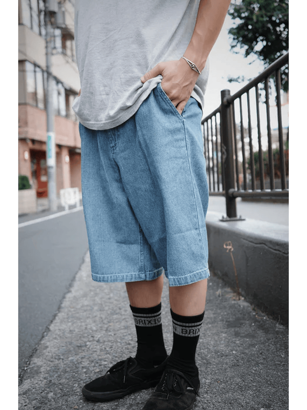 Brixton - Choice Chino Baggy Short - Velocity 21