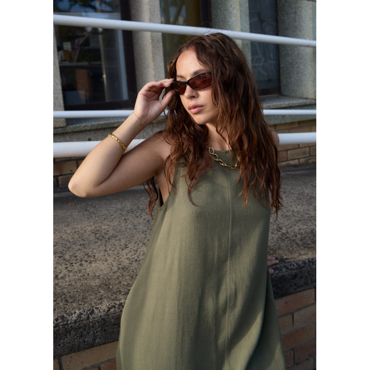 Afends - Halle Linen Mini Dress - Velocity 21