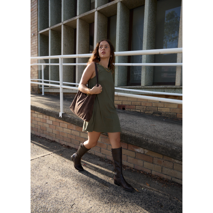 Afends - Halle Linen Mini Dress - Velocity 21