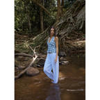 Afends - Lagoon Hemp Seersucker Halter Top - Velocity 21