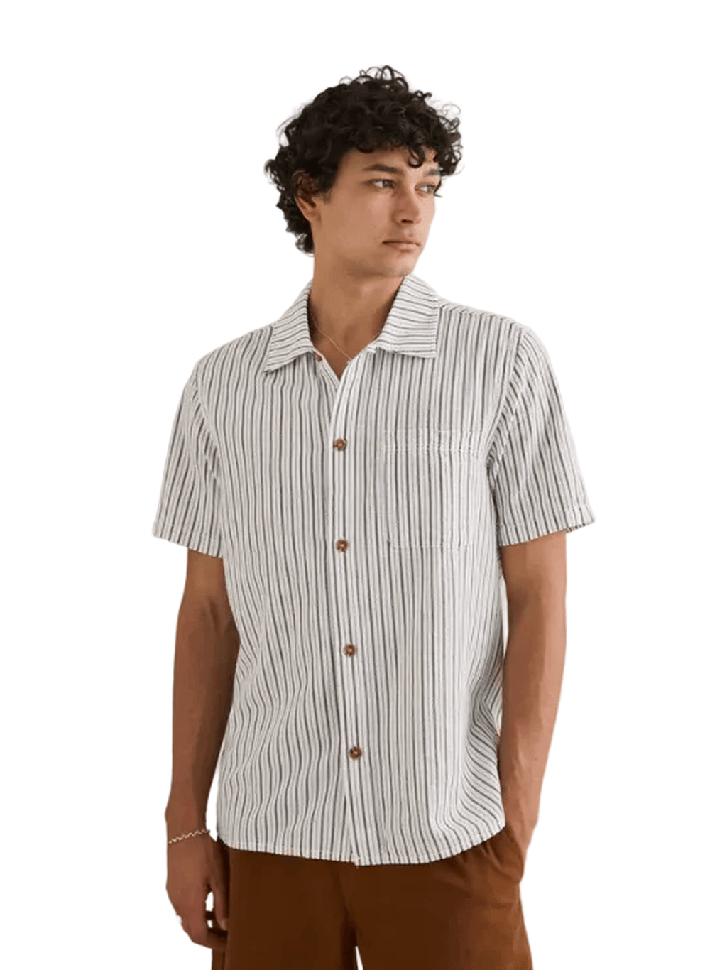 Rhythm - Seersucker Stripe SS Tee - Velocity 21