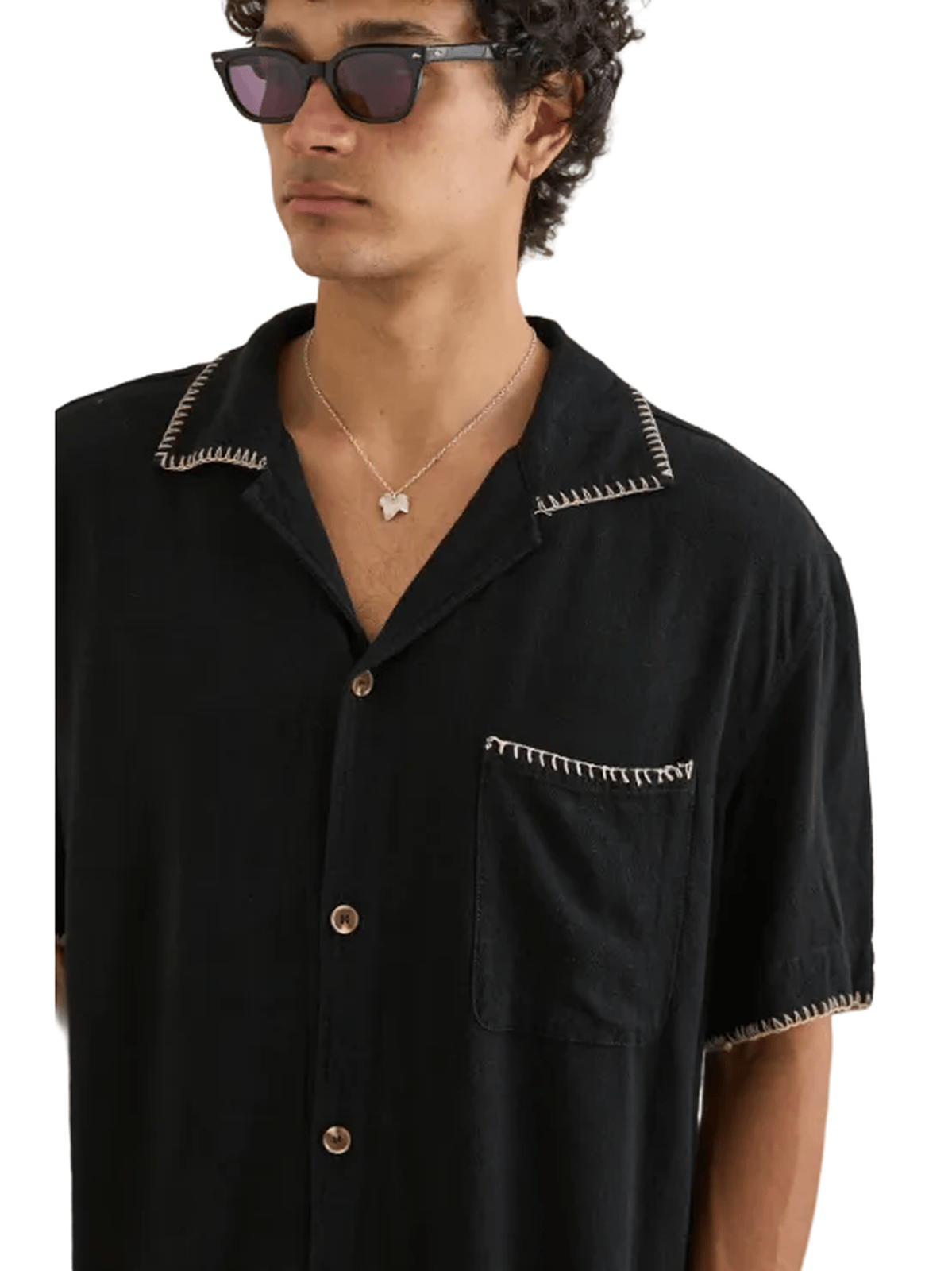 Rhythm - Relaxed Whip Stitch SS Shirt - Velocity 21