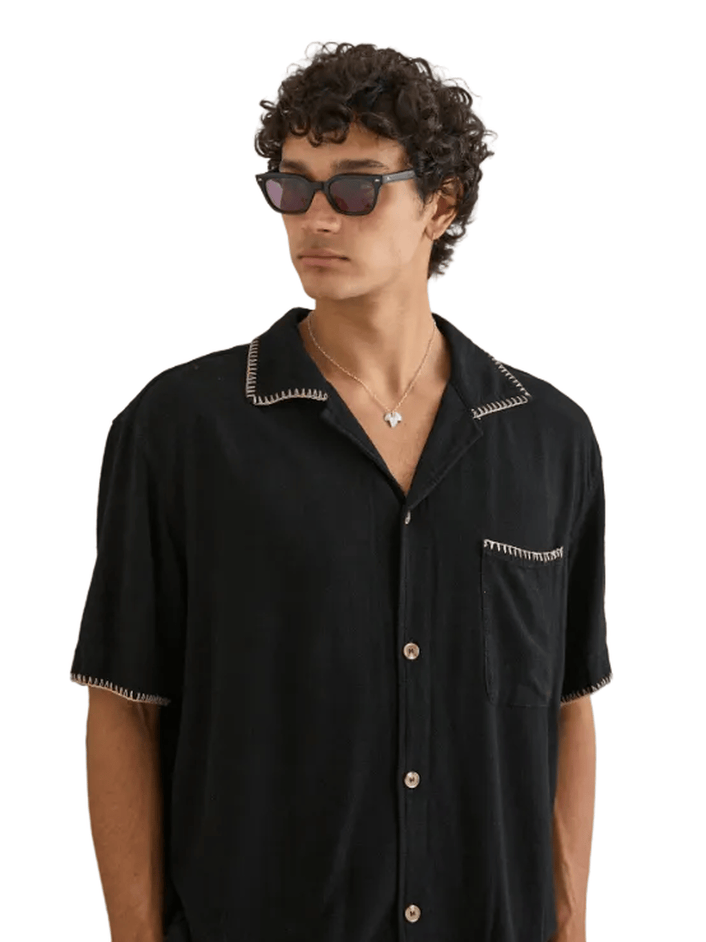 Rhythm - Relaxed Whip Stitch SS Shirt - Velocity 21